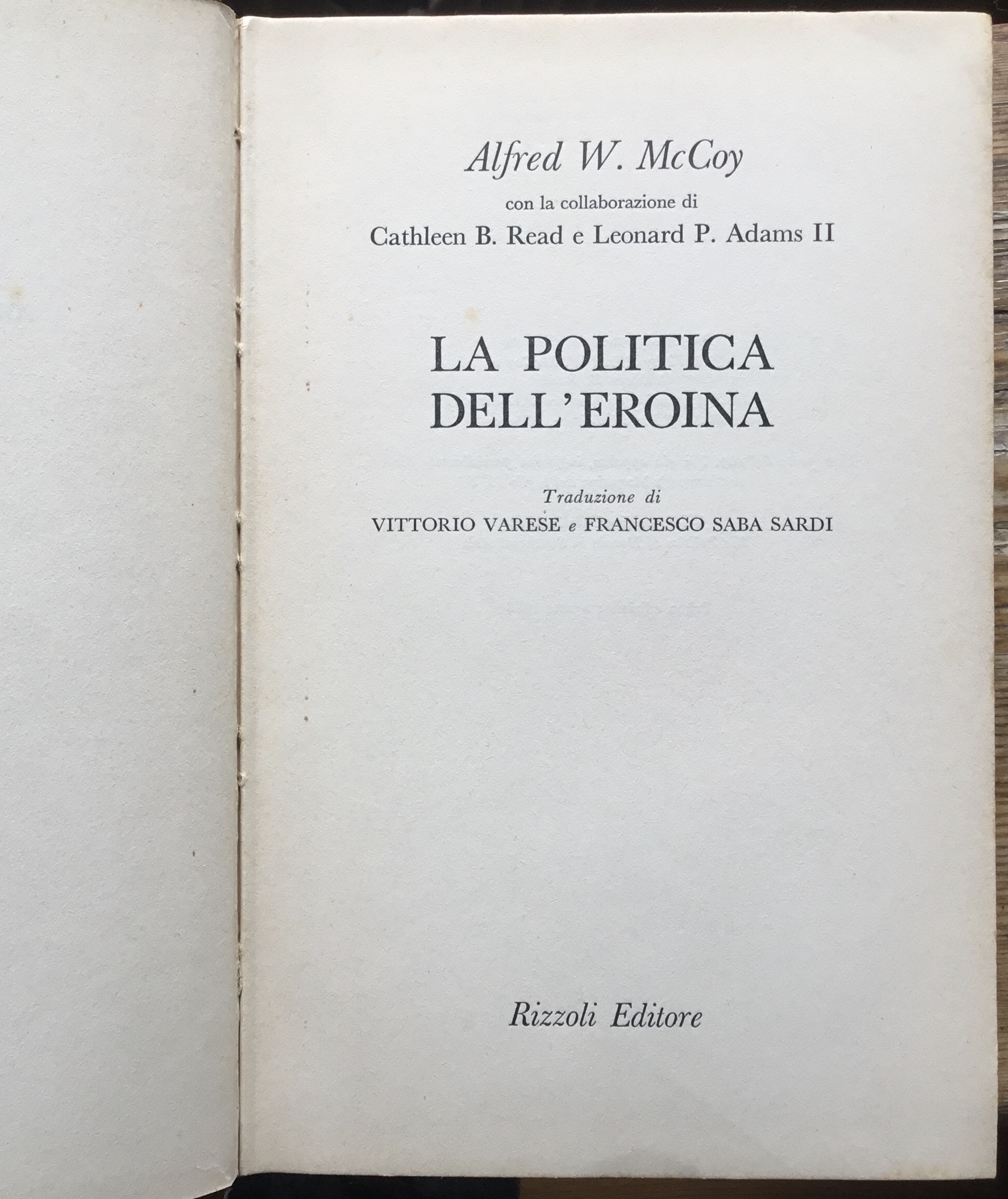 La politica dell’eroina