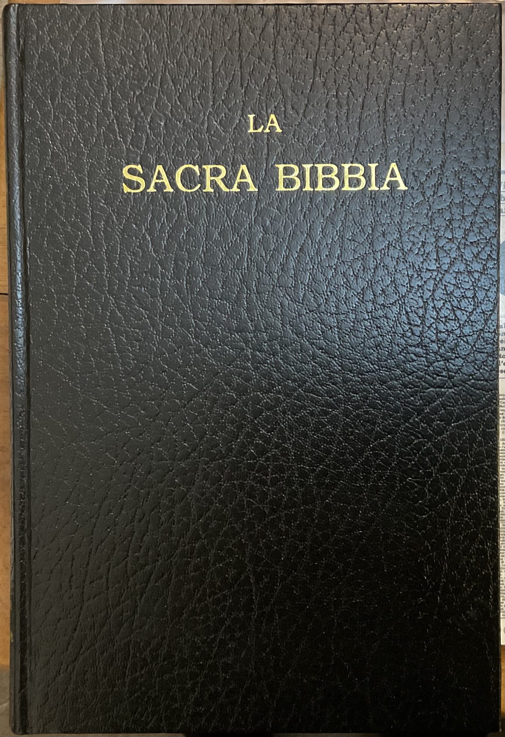 La Sacra Bibbia, ossia l'Antico e il Nuovo Testamento. Versione riveduta in  testo originale dal Dott. Giovanni Luzzi – Il Morto da Feltre