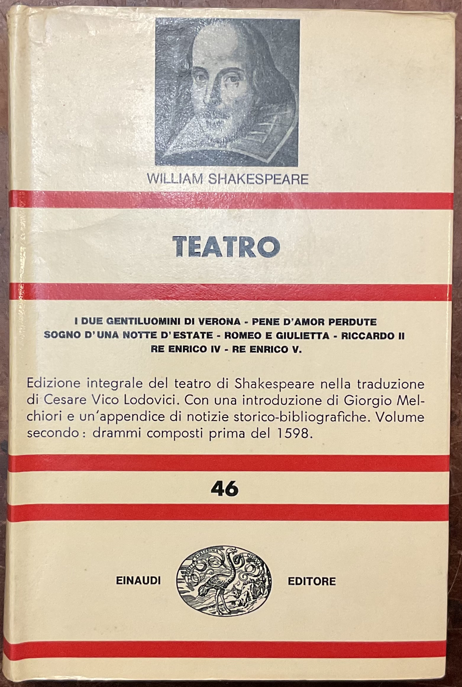 William Shakespeare. Teatro. N. 46