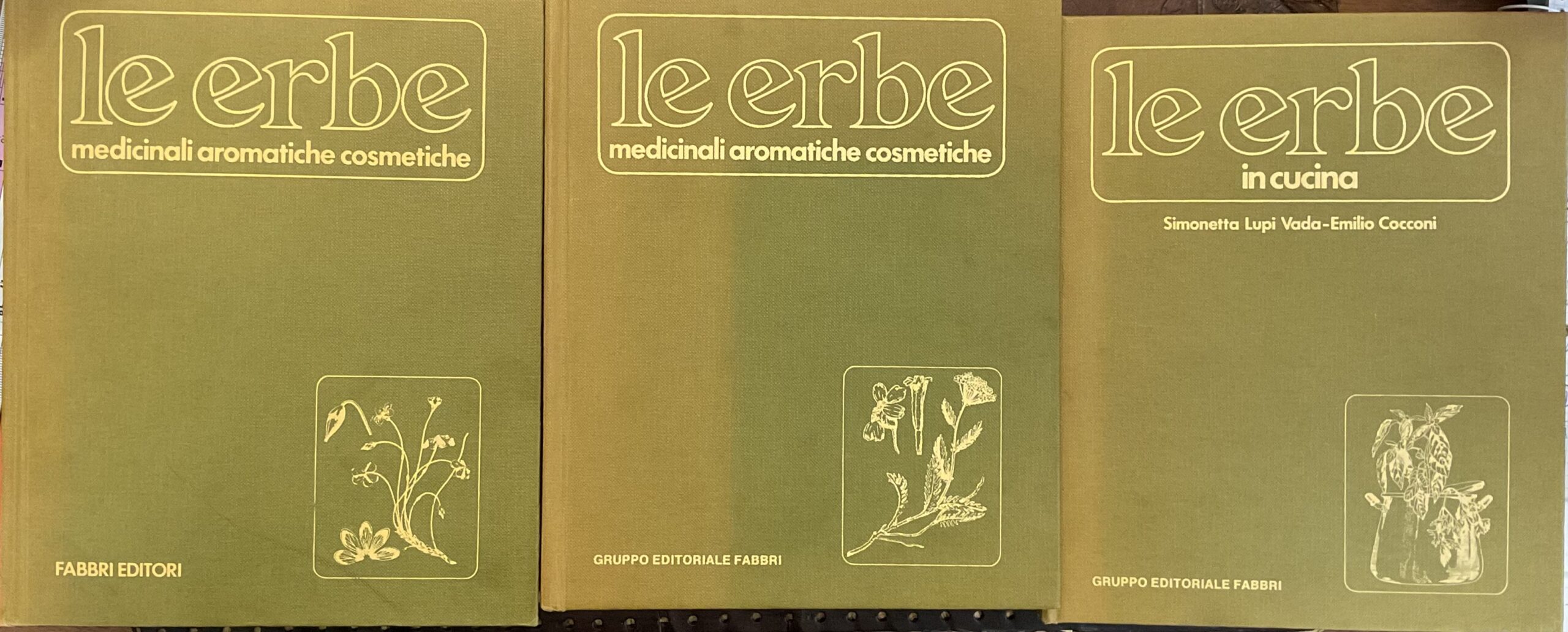 Le erbe medicinali, aromatiche, cosmetiche. Vol.1 e 2. Le erbe in cucina.